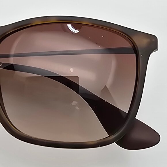 Ray-Ban RB4187 856/13 Chris Havana Rubber Frame Brown Gradient Lens Sunglasses - Picture 11 of 14